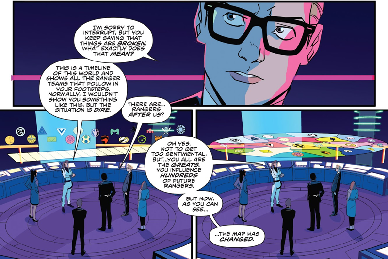 Jen Scotts, the last remaining member of the Time Force team, explains just how important the original Rangers are to the future in Power Rangers #26.